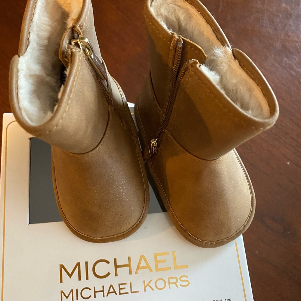 New MK baby boots.  Lined with faux fur